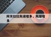 九游网页版入口-阿贝拉拉失误增多，失球增多