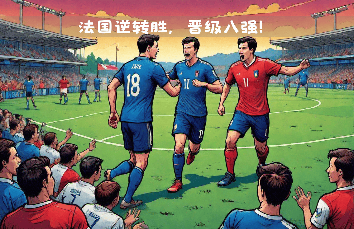 法国队取得胜利，挺进欧国联四强